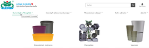 Screenshot der Shop-Webseite von LENI Home Design