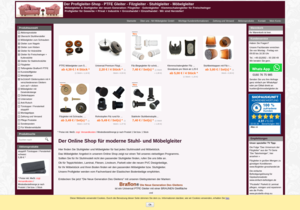 Screenshot der Shop-Webseite von Profigleiter Shop